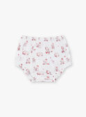 Vestido estampado em popelina, bloomer e fita bebé menina ZOLISE / 21E0CFY2ENS000