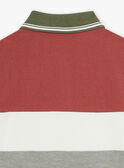 Camisa pólo com dinossauro colorblock FRIPLAGE1 / 23E3PGD1POL628