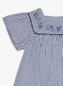 Vestido em seersucker com estampado de vichy FANONO / 23E1BFN1ROB070