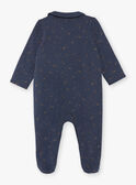 Conjunto azul noite babygro e gorro de moletão ZEBERNIE / 21E5BGH2GRE705