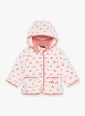 Sobretudo com capuz acolchoado com estampado de flores. FIMARIE / 23E1BF51VESD319