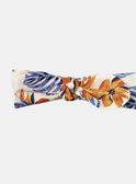 Fita branca com estampado flores e peixes multicores KAZELIE / 24E4BFS1BAN001
