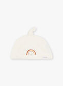 Babygro em moletão com padrões ouriço e arco-íris e gorro bebé menino CEFABRICE / 22E5BG44GRE002