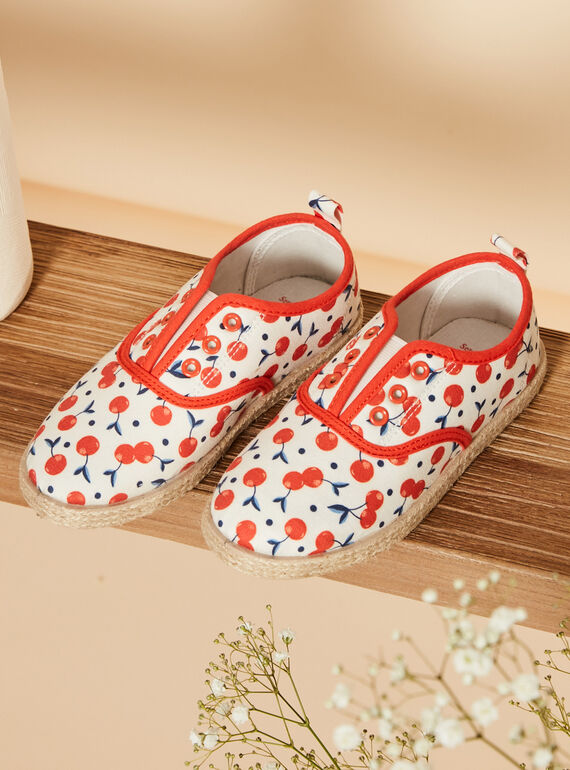 Slip-on cru com estampado de cerejas FABALETTE / 23N10PF41D16001