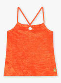 Camisola de alças laranja em esponja FLYPOGETTE / 23E2PFR1DEB407