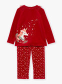 Conjunto Pijama de Natal vermelho em veludo GRUPAYETTE / 23H5PFG2PYJ050