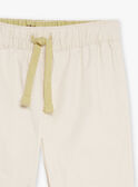Calças branco-giz em twill GADAEL / 23H1BG81PAN632