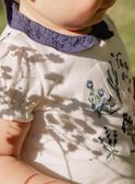Body-T-shirt com bordados de flores FANELLY / 23E1BFN1BOD001