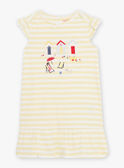 Camisa de noite às riscas amarelo-sol menina CHOUTETTE / 22E5PF52CHN102