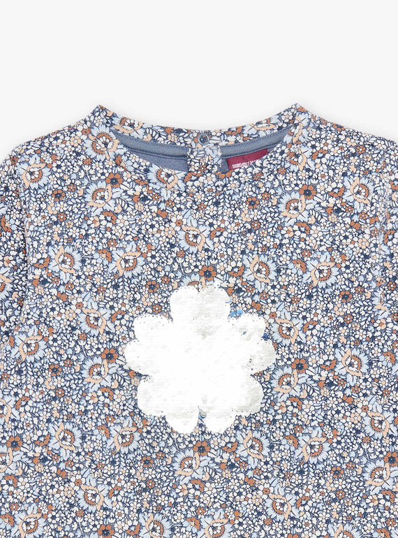 Sweat com estampado florido e estampado de floco em lantejoulas reversíveis DIASWETTE / 22H2PFY1SWEC206