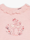 T-shirt blush com padrão flamingos FAWILLOW / 23E1BFQ1TEED300