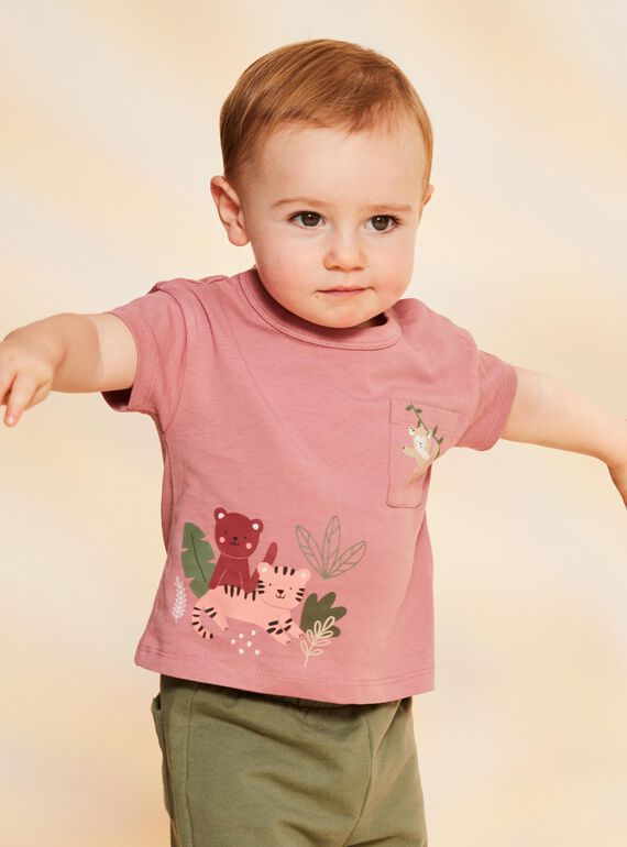 T-shirt com padrão animais FAGABRIEL / 23E1BGD2TMCD332