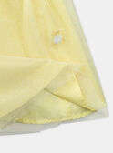 Vestido amarelo bordado KRETULETTE / 24E2PFL6ROBB103
