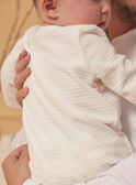 Babygro cru em veludo LORIK / 24H0NM11GRE001