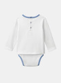 Body t-shirt crua e azul-clara com motivos de elétricos e animais LADULIO / 24H1BGJ1BOD001
