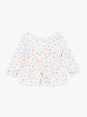 T-shirt de banho cru com estampado florido KITIANA / 24E4BFG1TUV001