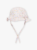 Chapéu em popelina branco com estampado de flores FODELA / 23E0AFT1CHA000
