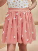 Saia de tule com flores brancas KRISTETTE 2 / 24E2PFB2JUP415