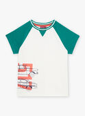 T-shirt cru com padrão gráfico menino COTICHAGE / 22E3PGM2TMC001