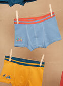 5 boxers azul, amarelo e vermelho com estampado e padrão de dinossauros GRUMAINAGE / 23H5PG32BOX716