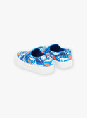 Slip-on azul com estampado de tubarões FEVANAGE / 23N10PG31D16715