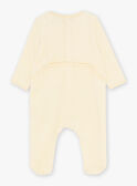 Babygro-pijama em veludo amarelo KEDIMI / 24E5BG53GRE103