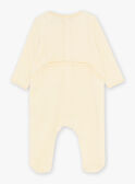 Babygro-pijama em veludo amarelo KEDIMI / 24E5BG53GRE103