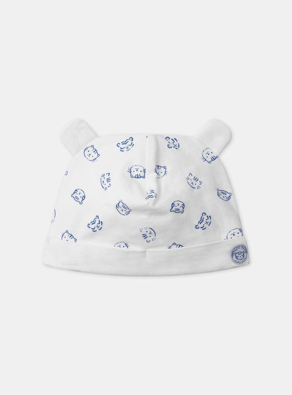 Gorro em jersey cru com estampado floral MACOCO / 25E4BG81BON001