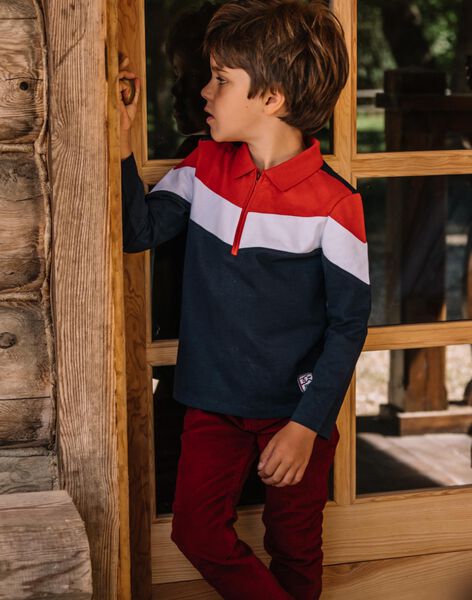 Polo colorblock com gola camionista DOZIPAGE / 22H3PGX1POLF510