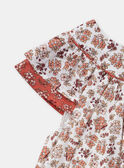 Vestido patchwork de cor terracota KANORA / 24E1BFE1ROB001