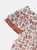 Vestido patchwork de cor terracota KANORA / 24E1BFE1ROB001