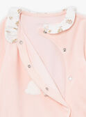 Babygro rosa-claro em veludo LORETTE / 24H0NF11GRED322