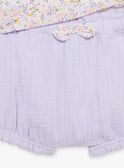 Body, bloomer e fita lilás com estampado de flores FORINE / 23E0CFT2ENSH700