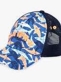 Boné azul com estampado tubarões FLYTOAGE / 23E4PGR1CHAC226