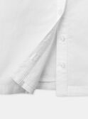 Blusa branco-cru em popelina de algodão LEBLOZETTE / 24H2PFJ1CHE001