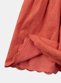 Vestido vermelho com bordados KROFORETTE / 24E2PFE1ROBE405