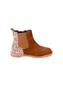 Botins em camurça camel com purpurinas menina BECHELETTE / 21F10PF43D0D804