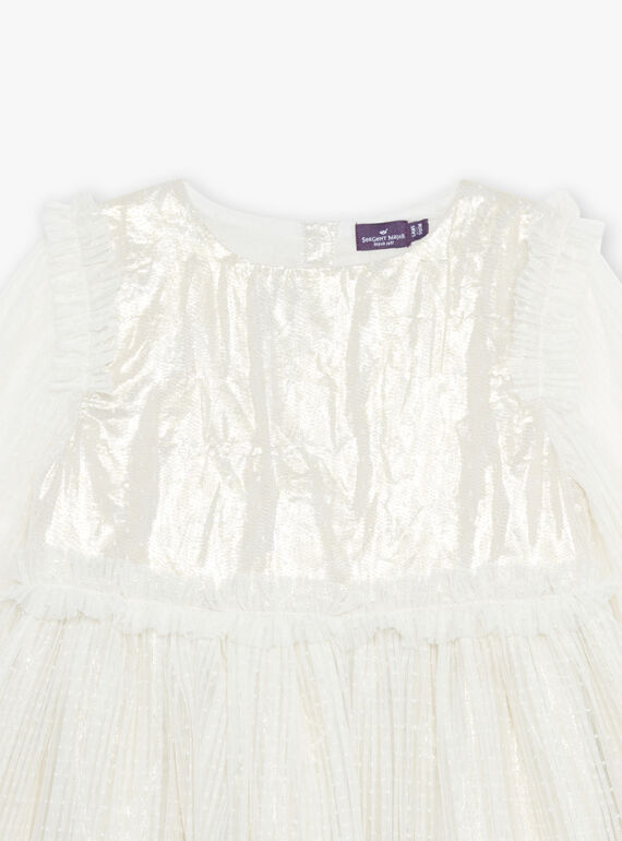 Vestido plissado em tule DAEFETTE / 22H2PF61ROB005