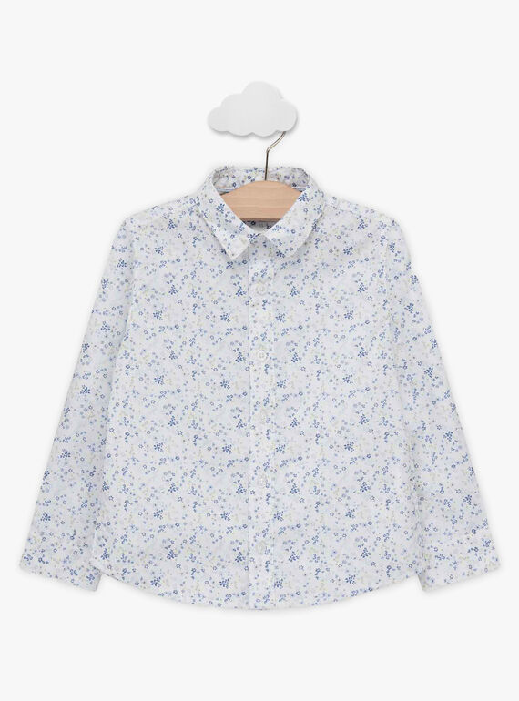 Camisa estampa floral com laço amovível menino TIFLORAGE / 20E3PGJ6CHM001