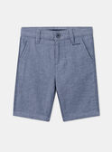 Bermudas azuis bordadas KREBERAGE / 24E3PGL2BER205