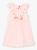 Vestido rosa sem mangas bordado menina TAYEKETTE / 20E2PFZ5ROB312