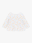 T-shirt de banho cru com estampado florido KITIANA / 24E4BFG1TUV001