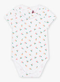 Body cru com estampado pêssego bebé menina CAPATRICIA / 22E1BFM1BOD001