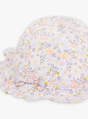 Chapéu em popelina branco com estampado de flores FODELA / 23E0AFT1CHA000