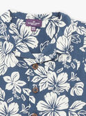 Camisa azul com estampado florido KROCHEBEBE / 24E1BGT1CHM070