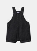 Black denim SHORT DUNGAREES MAJORAN / 25E1BGJ1SACK003
