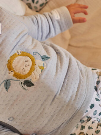 Conjunto de algodão tubic com padrão de leão e estampado de selva recém-nascido menino CORANTIN / 22E0NGC2ENSC227