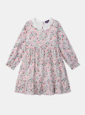 Vestido floral com gola Claudine  LADEDETTE / 24H2PFQ1ROB001