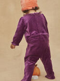 Pijama e gorro violeta em veludo GELILA / 23H5BFF1GRE708
