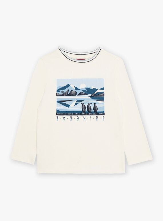 T-shirt de pinguim branco sem camisola DUPINGAGE / 22H3PGY2TML001